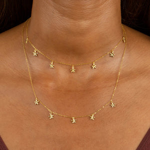  Solid Multi Flower Choker - Adina Eden's Jewels