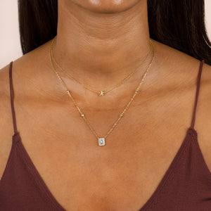  Solid Flower Necklace - Adina Eden's Jewels