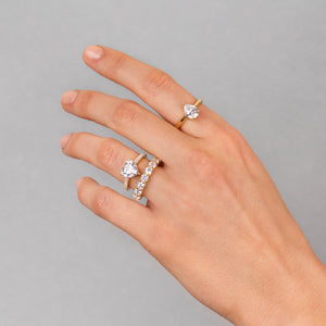  Round Stone Pavé Band - Adina Eden's Jewels