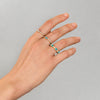  CZ Opal Baguette Ring - Adina Eden's Jewels