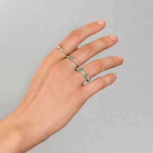  CZ Opal Baguette Ring - Adina Eden's Jewels