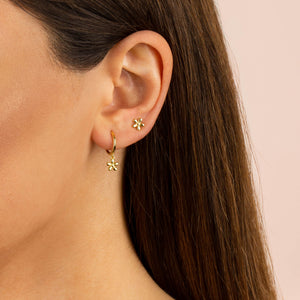  Solid Flower Stud Earring - Adina Eden's Jewels