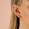  Multi Ball Charm Huggie Earring - Adina Eden's Jewels