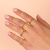  Thin Beaded Ring - Adina Eden's Jewels