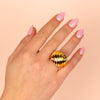  Large Vintage Ring 14K - Adina Eden's Jewels