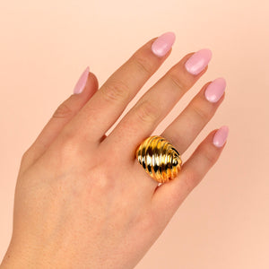  Large Vintage Ring 14K - Adina Eden's Jewels