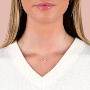  Diamond Marquise Necklace 14K - Adina Eden's Jewels