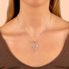  Deep Heart Open Diamond Necklace 14K - Adina Eden's Jewels