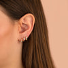  Tiny Pavé Huggie Earring - Adina Eden's Jewels