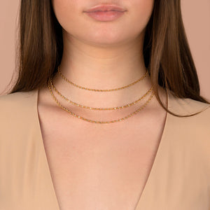  Twisted Herringbone Necklace - Adina Eden's Jewels
