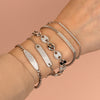  Oval Pavé Bar Chain Bracelet - Adina Eden's Jewels