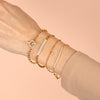  Pearl Charm X Ball Chain Bracelet - Adina Eden's Jewels