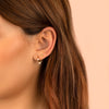  Triple Pearl Huggie Earring - Adina Eden's Jewels