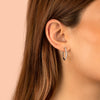 Braided CZ Hoop Earrings - Adina Eden's Jewels