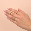  Large CZ Mariner Link Ring - Adina Eden's Jewels