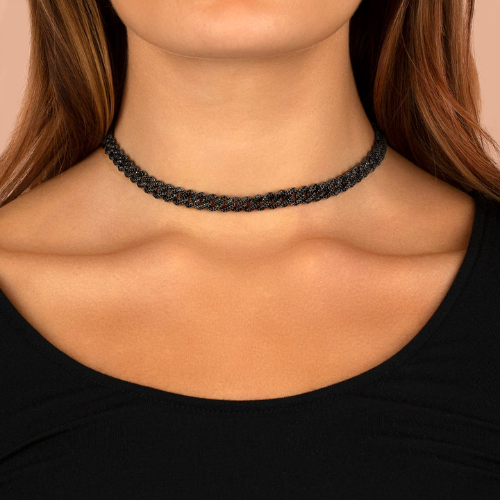  Pavé Chain Link Choker - Adina Eden's Jewels