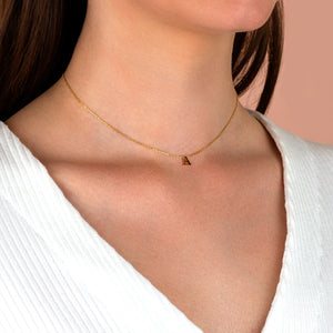  Uppercase Initial Choker - Adina Eden's Jewels