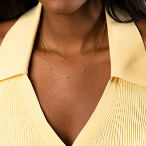  Ball Chain Necklace 14K - Adina Eden's Jewels