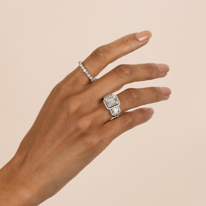  Diamond Illusion Ring 14K - Adina Eden's Jewels