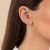  CZ Rainbow Huggie Earring 14K - Adina Eden's Jewels