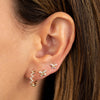  Pastel Butterfly Bezel Stud Earring 14K - Adina Eden's Jewels