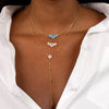  Opal Triple Flower Necklace - Adina Eden's Jewels