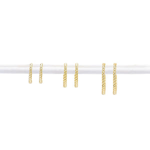 Combo Rope Huggie Earring Combo Set - Adina Eden's Jewels