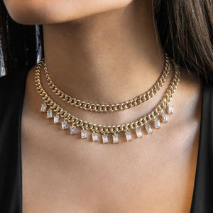 Chunky Baguette Choker - Adina Eden's Jewels