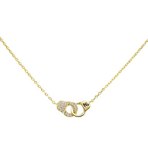 Gold Baby Handcuff Necklace - Adina Eden's Jewels