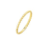 Gold / 5 Thin Beaded Eternity Ring - Adina Eden's Jewels