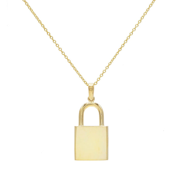Large Lock Necklace | Adina Eden Jewels