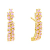 Light Pink CZ Hook Stud Earring - Adina Eden's Jewels