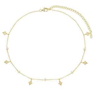  Dagger Bezel Choker - Adina Eden's Jewels