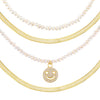 Gold Happy Girl Necklace Combo Set - Adina Eden's Jewels