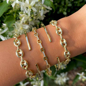  Puff Mariner Link Bracelet - Adina Eden's Jewels