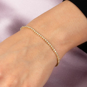  Mini Diamond Tennis Bracelet 14K - Adina Eden's Jewels