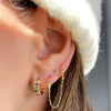  Small Ribbed Huggie Earring - Adina Eden's Jewels
