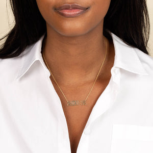  Graffiti Cut-Out Nameplate Necklace - Adina Eden's Jewels