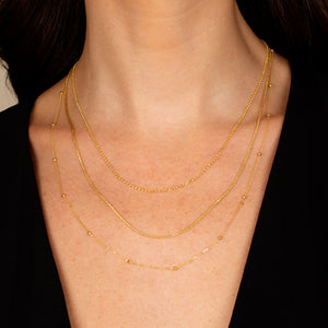  Mixed Chain Layered Necklace 14K - Adina Eden's Jewels