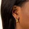  Chain Link Huggie Earring - Adina Eden's Jewels