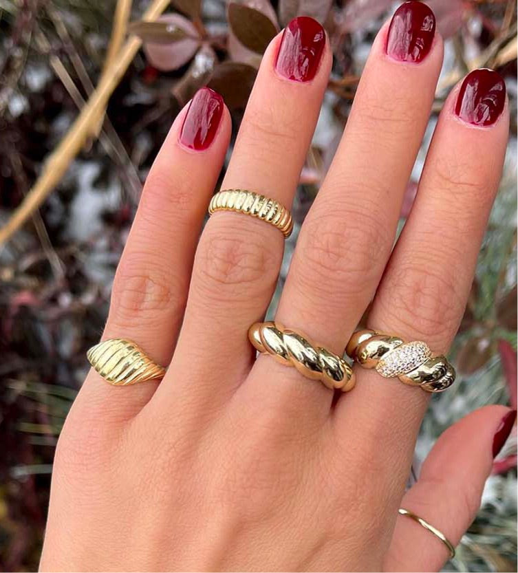 Braided on sale pave ring