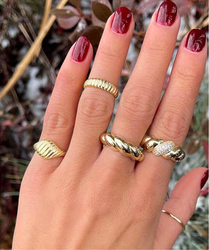  Puffed Braided Ring - Adina Eden's Jewels