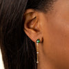  Dangling CZ Drop Stud Earring - Adina Eden's Jewels