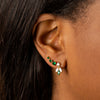  Triple Round CZ Stud Earring - Adina Eden's Jewels