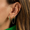  Summer Pavé Colored Huggie Earring - Adina Eden's Jewels