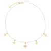  Starburst Charm Necklace 14K - Adina Eden's Jewels
