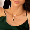  Double Heart CZ Necklace - Adina Eden's Jewels