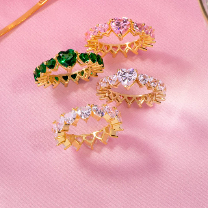  Heart Eternity Band - Adina Eden's Jewels