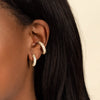  Double Sided Pavé Huggie Earring - Adina Eden's Jewels