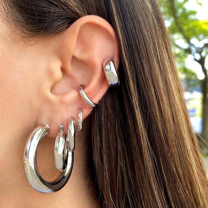  Mini Thin Hollow Hoop Earring - Adina Eden's Jewels